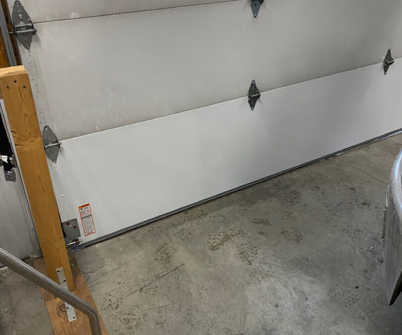 Commercial Garage Door Section Install
