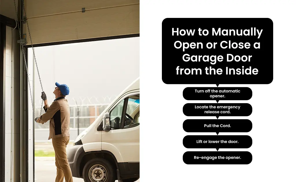 How to Manually Open or Close a Garage Door